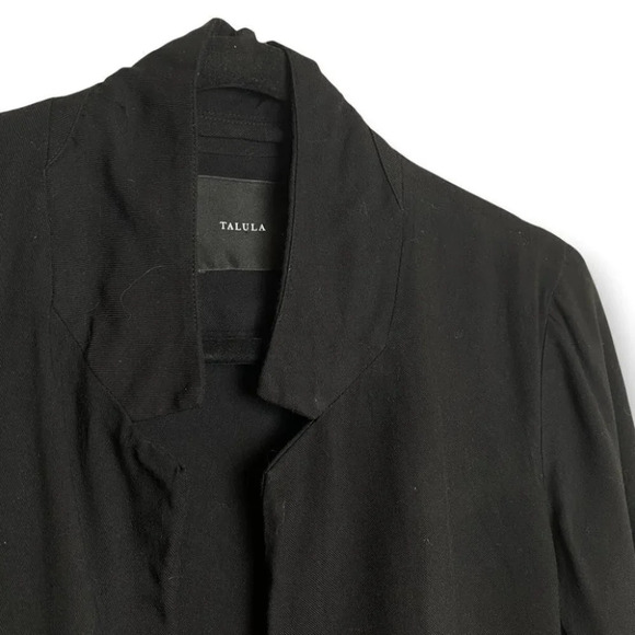 Talula Black Loose Fit Cardigan Blazer Size  6 - Picture 4 of 8